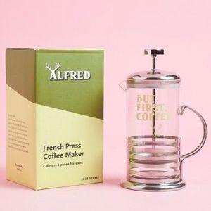 Alfred But First Coffee French Press FabFitFun